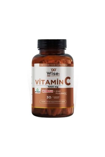 Wiseab Vitamin C 1000mg 30 Bitkisel Kapsül resmi