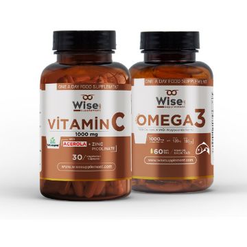 Picture of  Wiselab Omega 3 + Vitamin C