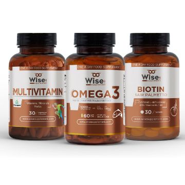 Picture of  Wiselab Multivitamin + Omega 3 + Biotin